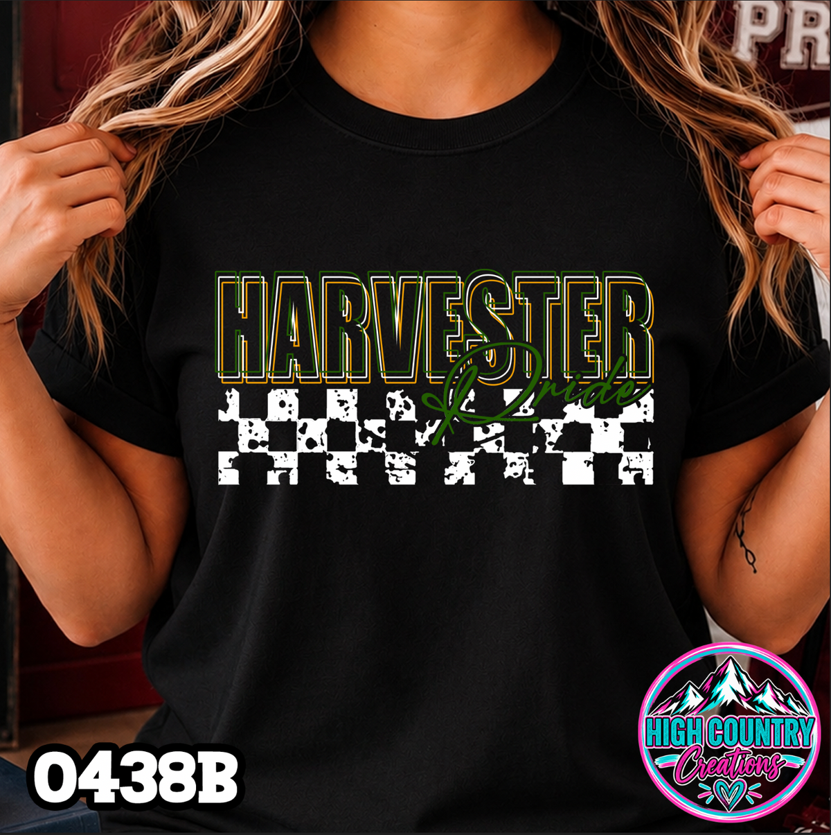 0438B 3D Mascot Pride Tee CHECKER