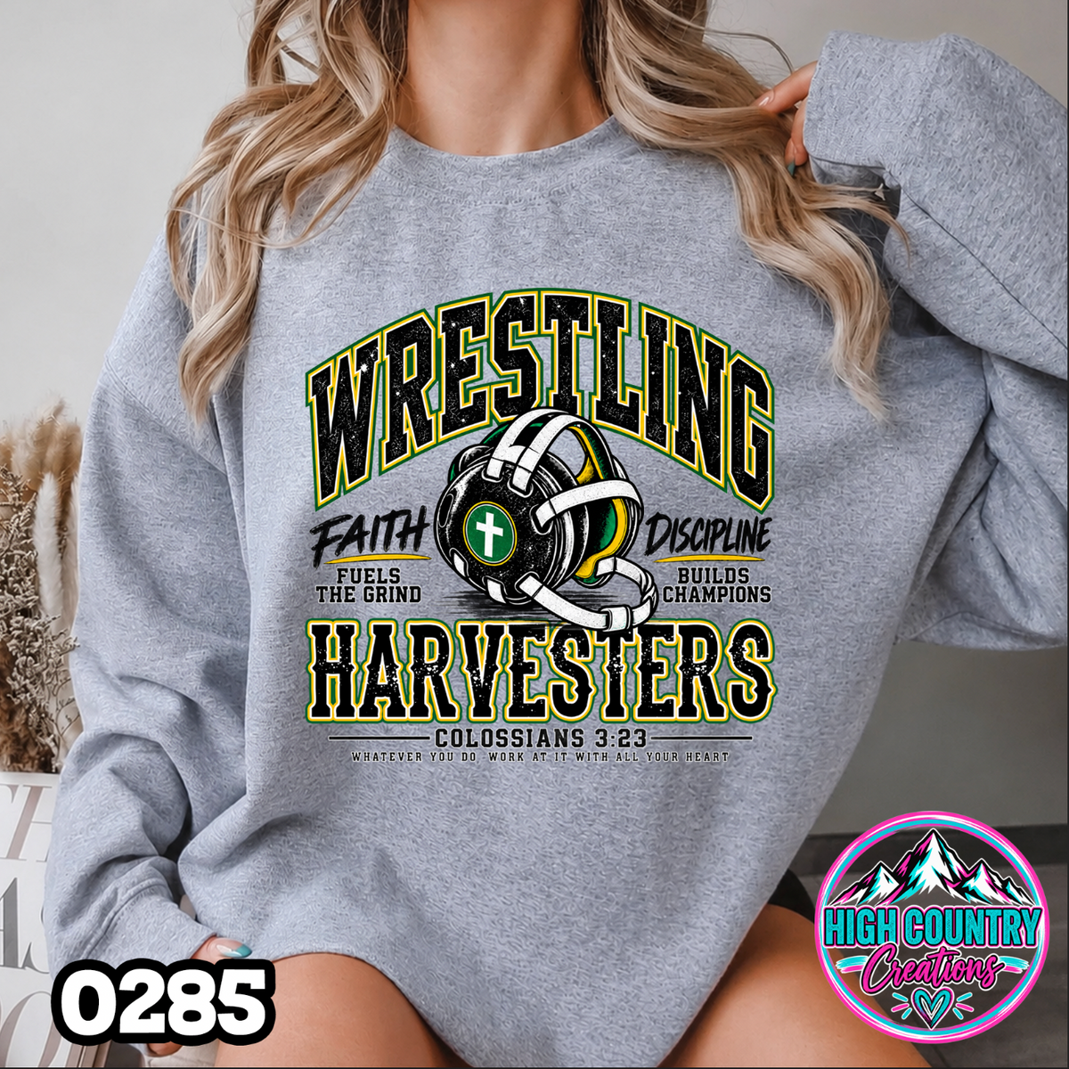 0285 Mascot Wrestling Faith Sweater