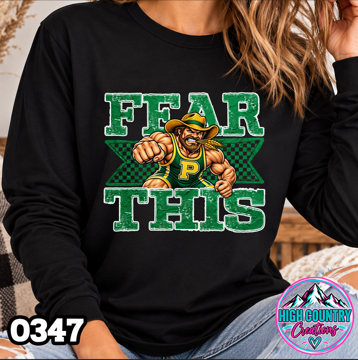 0347 FEAR THIS Wrestling Tee