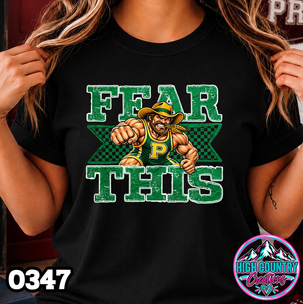 0347 FEAR THIS Wrestling Tee