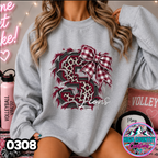 0308 FAUX RIPPED DENIM MASCOT SWEATER
