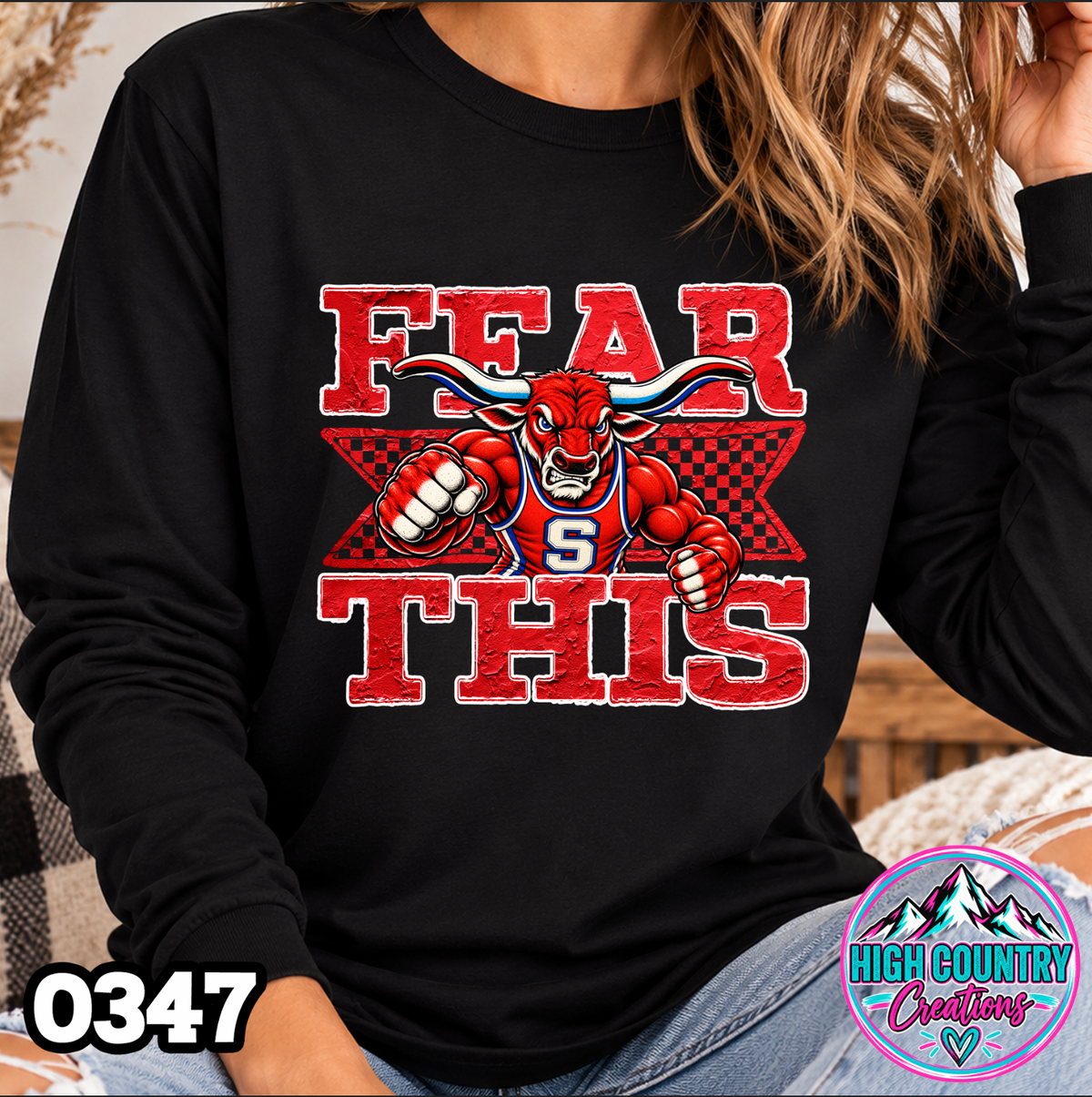 0347 FEAR THIS Wrestling Tee