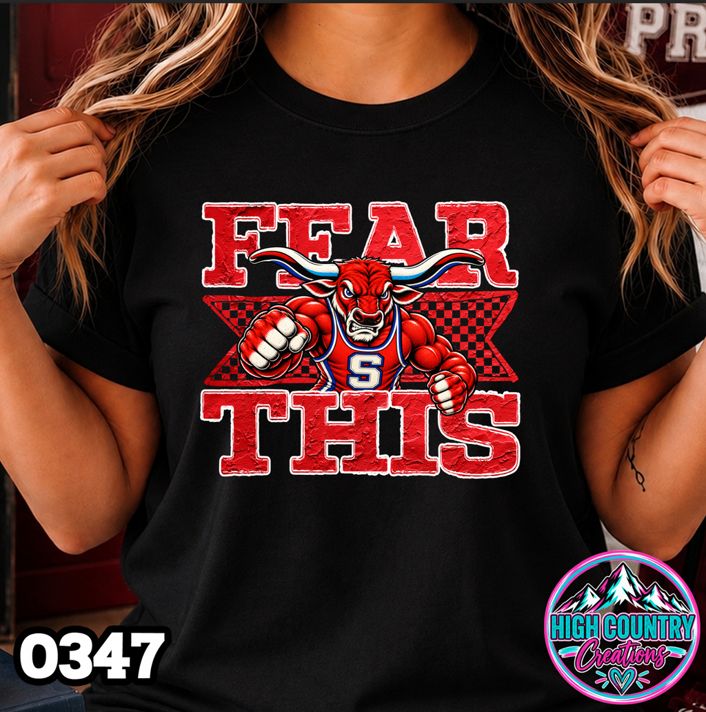 0347 FEAR THIS Wrestling Tee