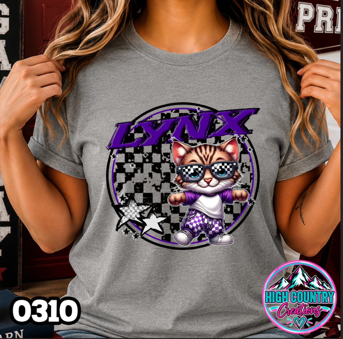 0310 Checkered Kids Mascot Tee