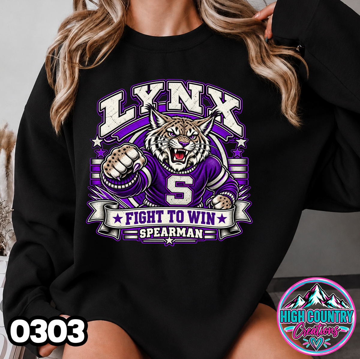 0303 FIGHT TO WIN MASCOT SWEATER