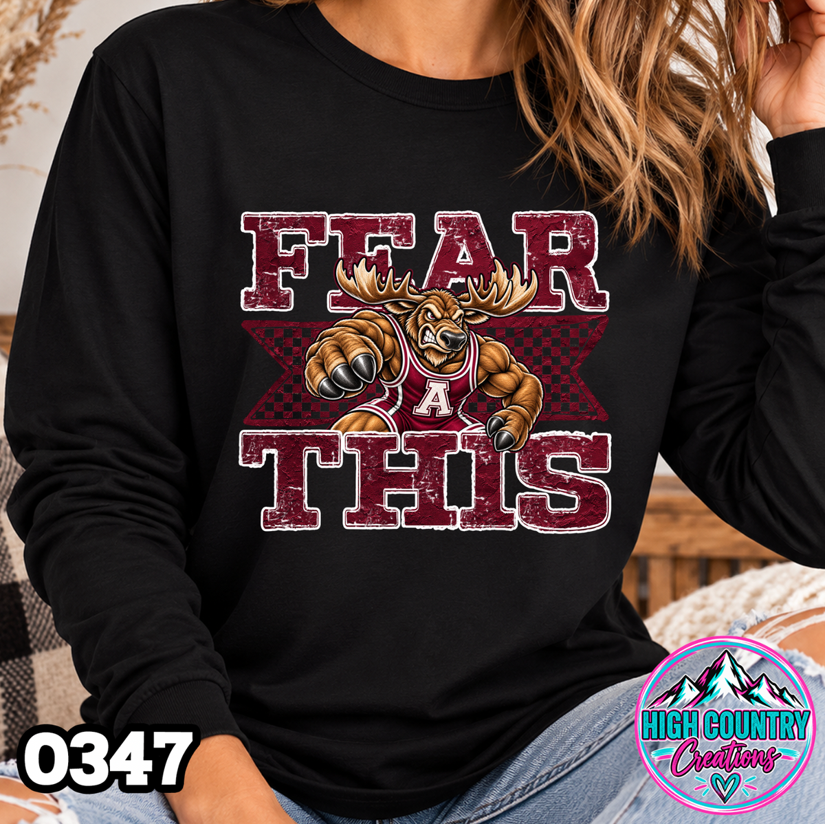 0347 FEAR THIS Wrestling Tee