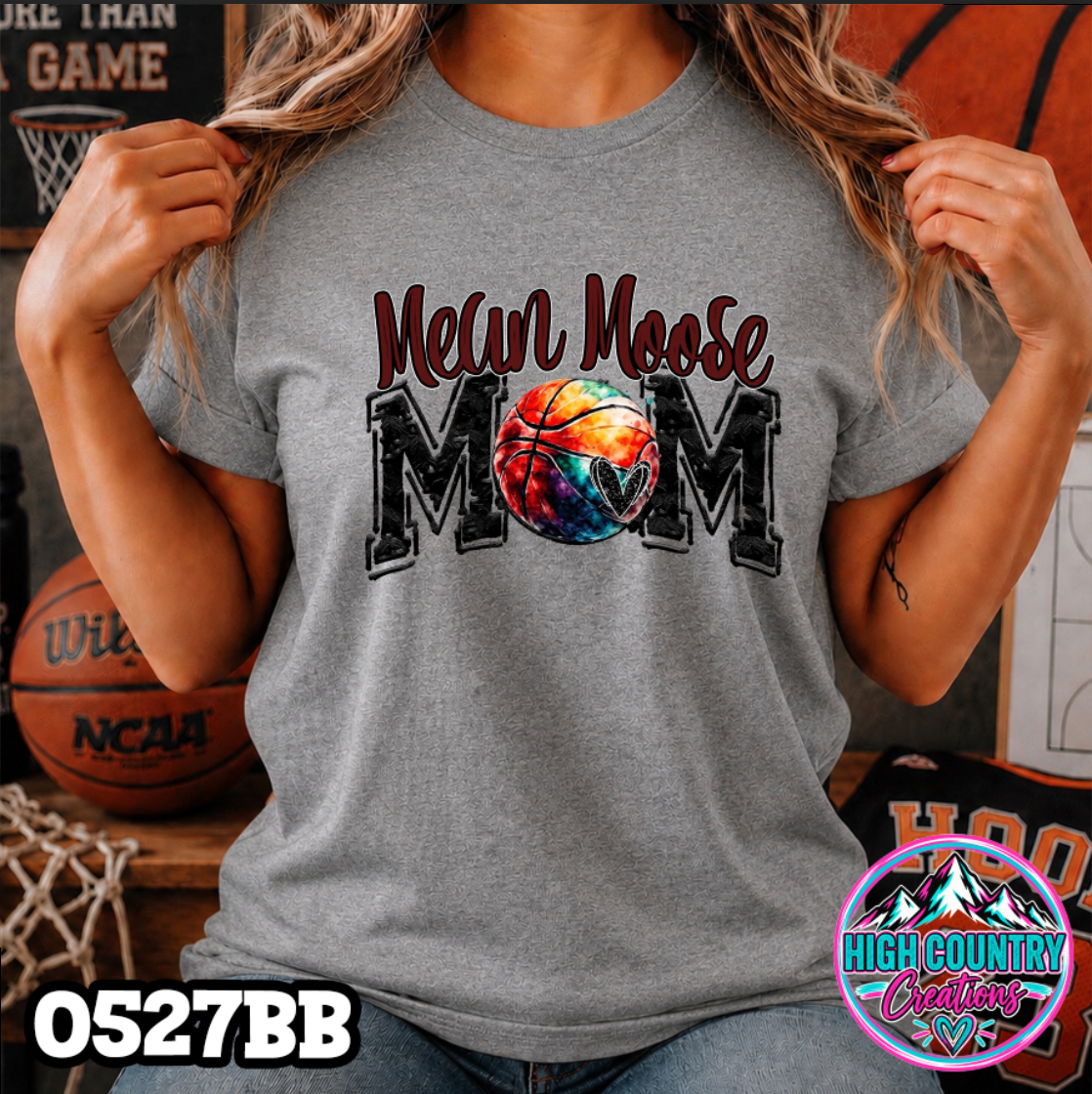 0527bb Basketball Mom School Spirit Tee