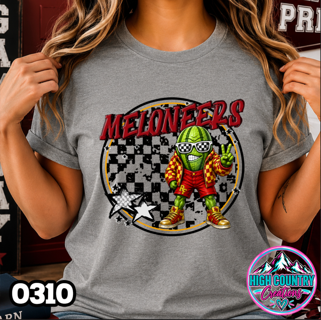 0310 Checkered Kids Mascot Tee