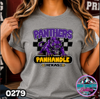 0279 Vintage Checkers Varsity Crew TEE