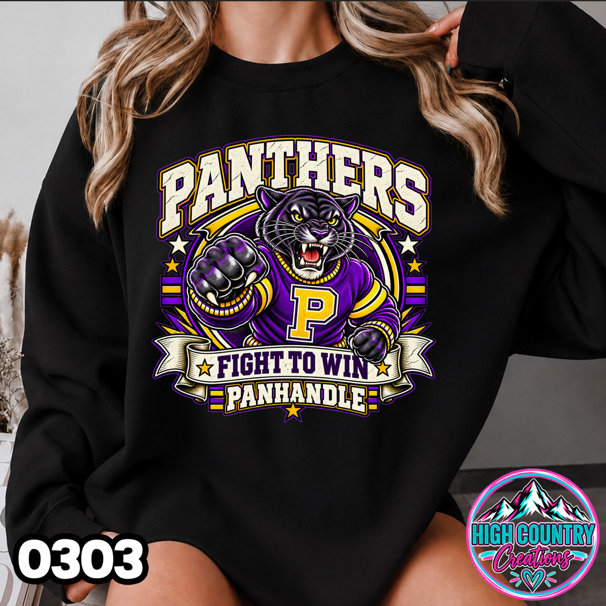 0303 FIGHT TO WIN MASCOT SWEATER
