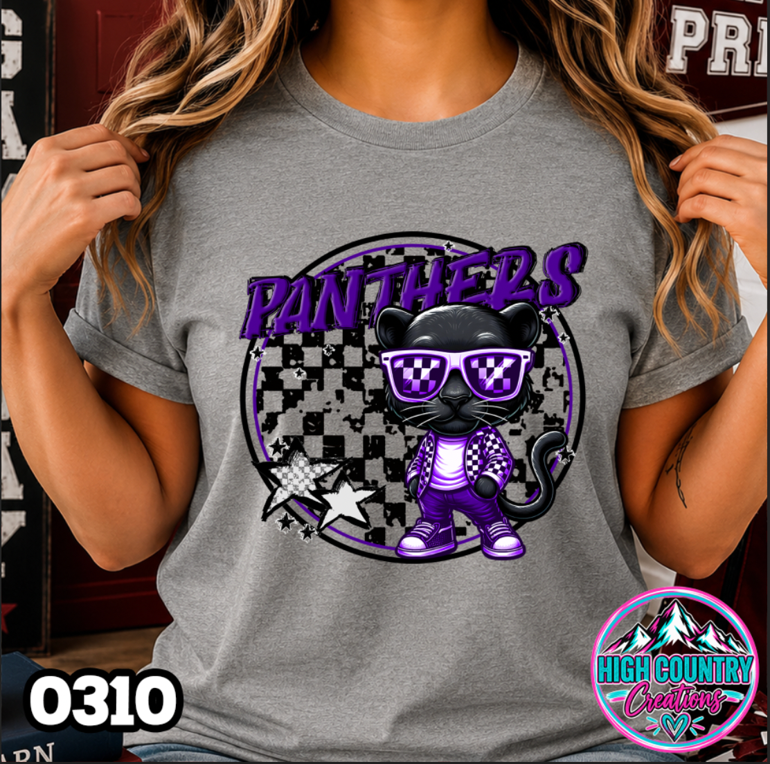 0310 Checkered Kids Mascot Tee