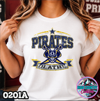 0201A Star Spangled Mascot Faux Glitter Tee