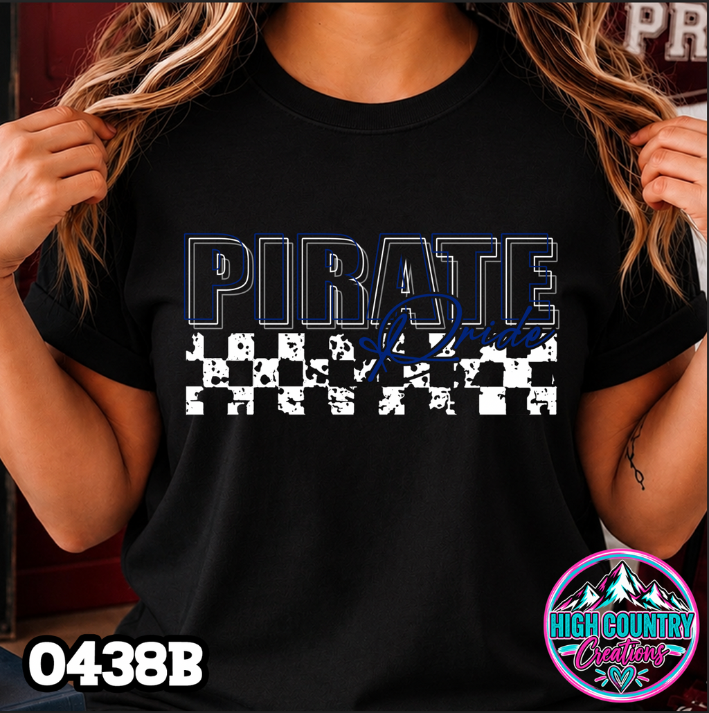 0438B 3D Mascot Pride Tee CHECKER