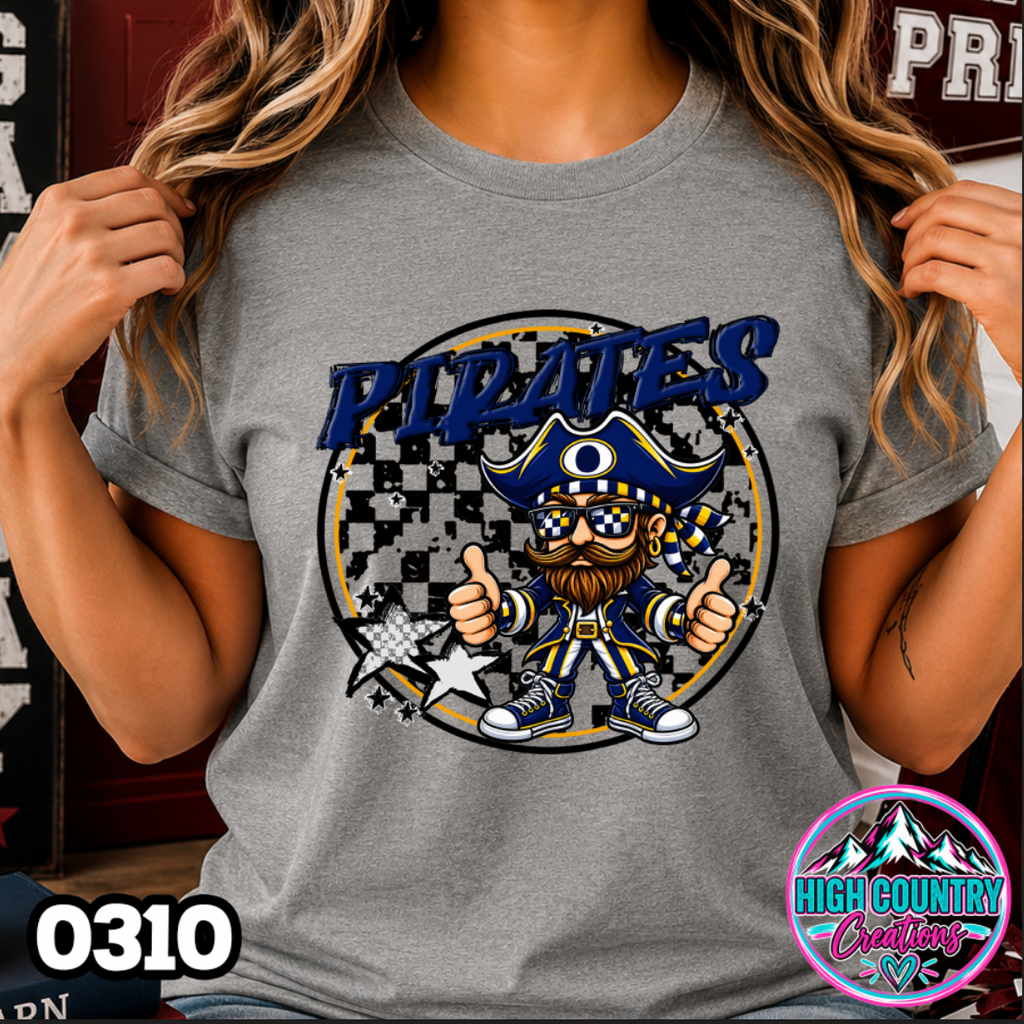 0310 Checkered Kids Mascot Tee