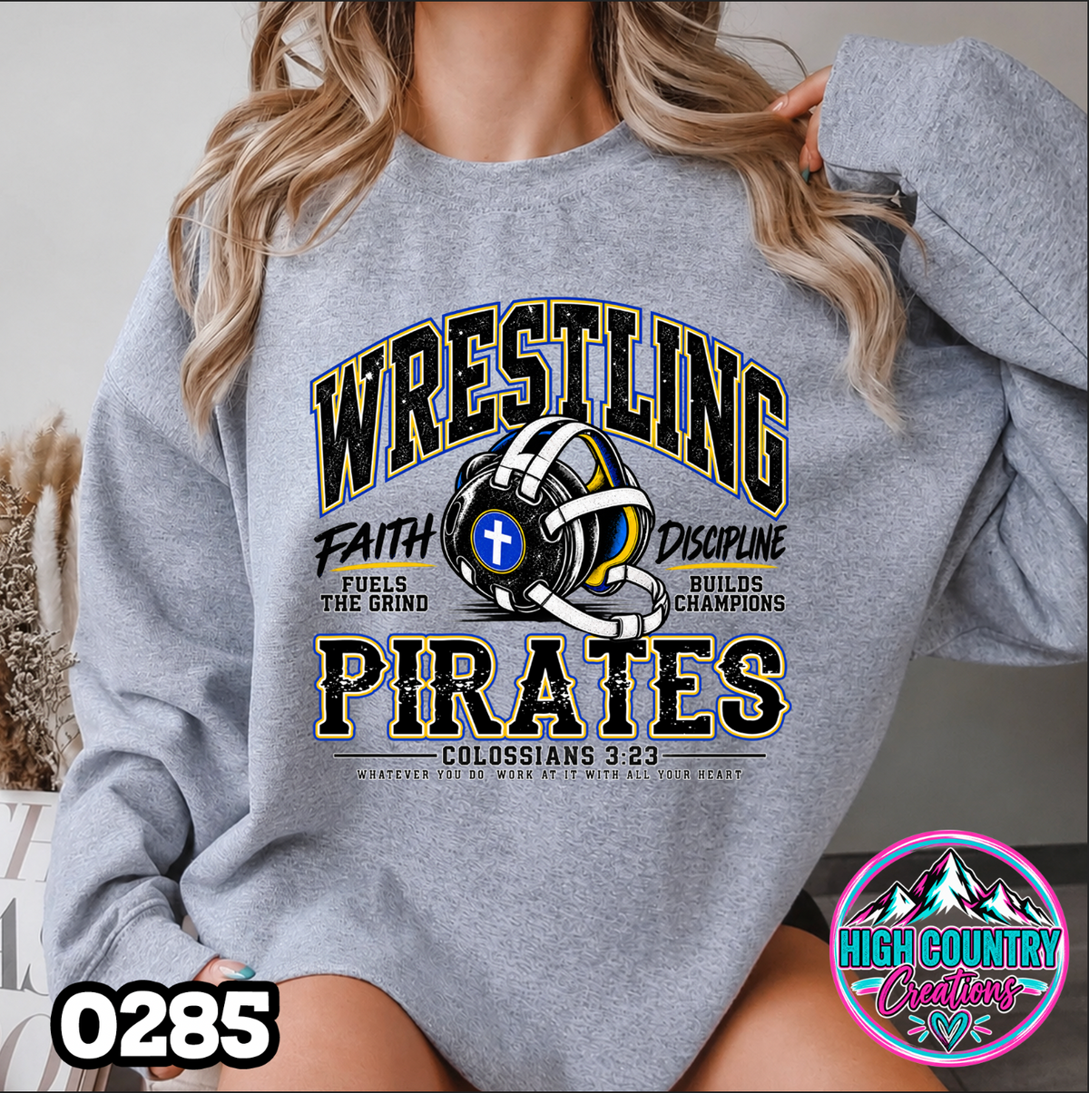 0285 Mascot Wrestling Faith Sweater