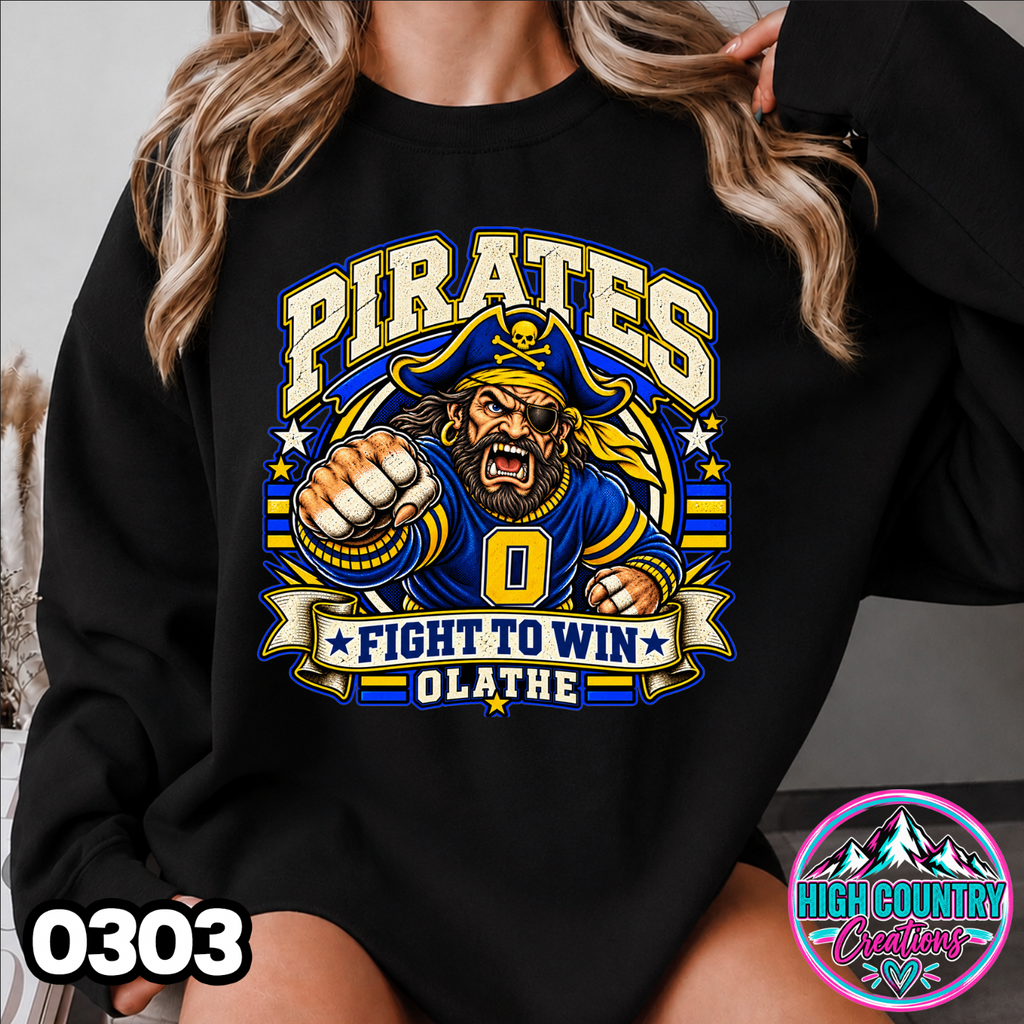 0303 FIGHT TO WIN MASCOT SWEATER