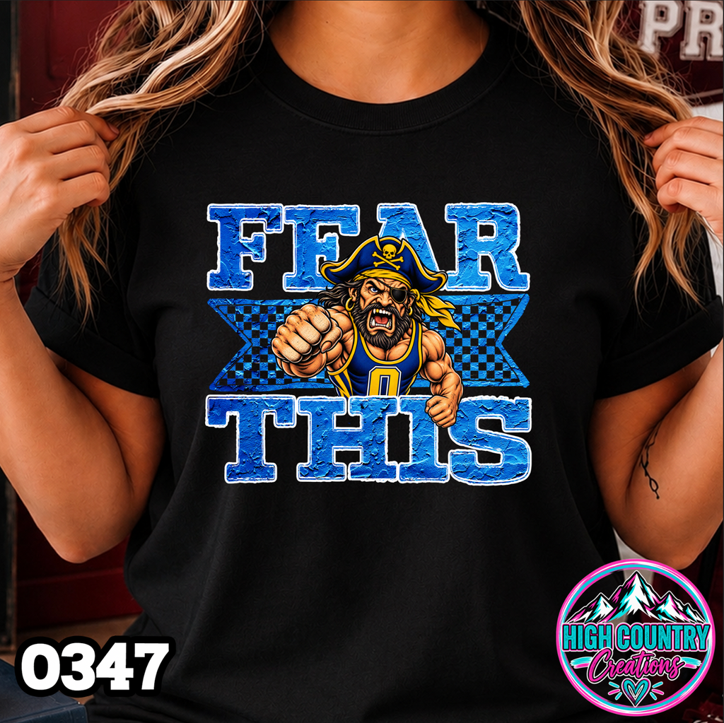 0347 FEAR THIS Wrestling Tee
