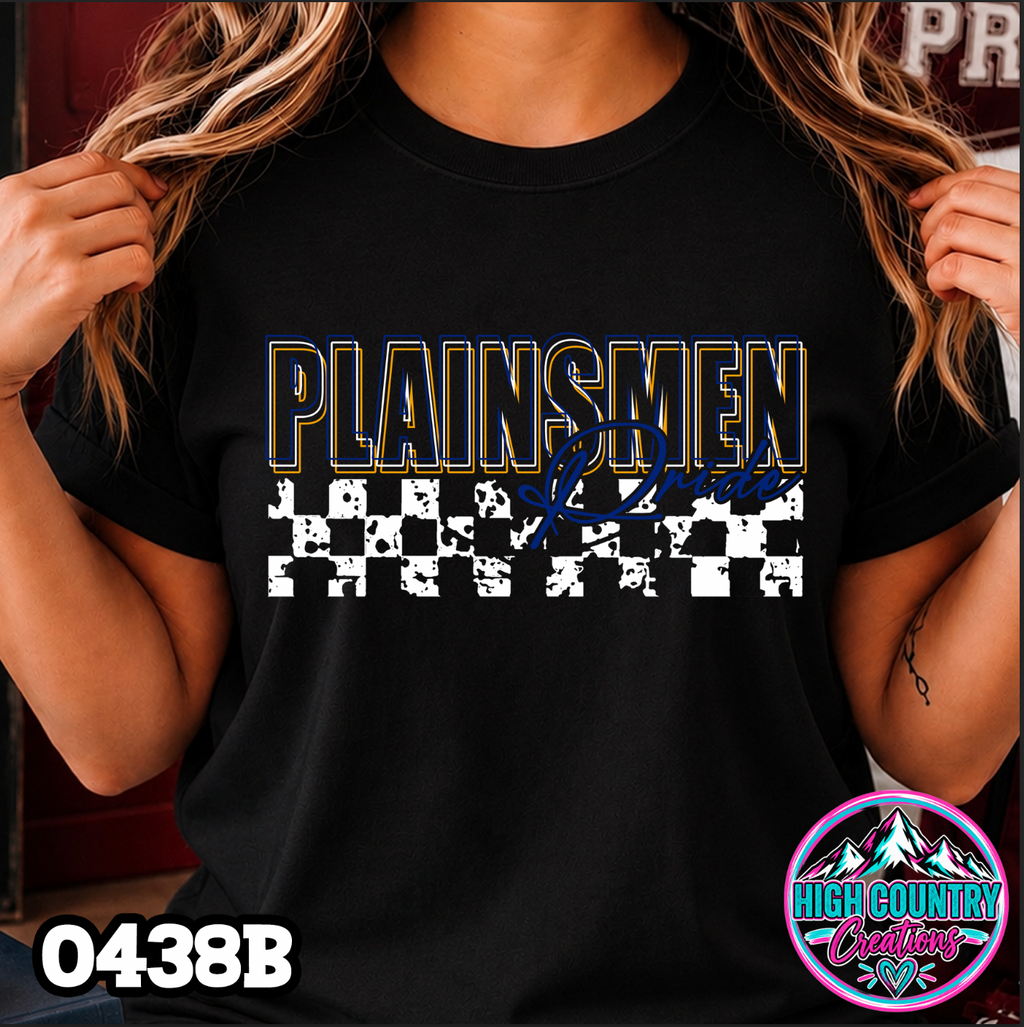 0438B 3D Mascot Pride Tee CHECKER