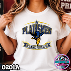0201A Star Spangled Mascot Faux Glitter Tee