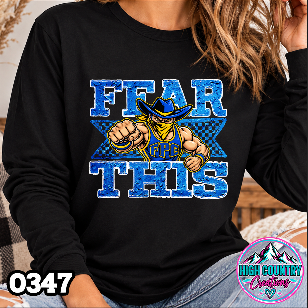 0347 FEAR THIS Wrestling Tee