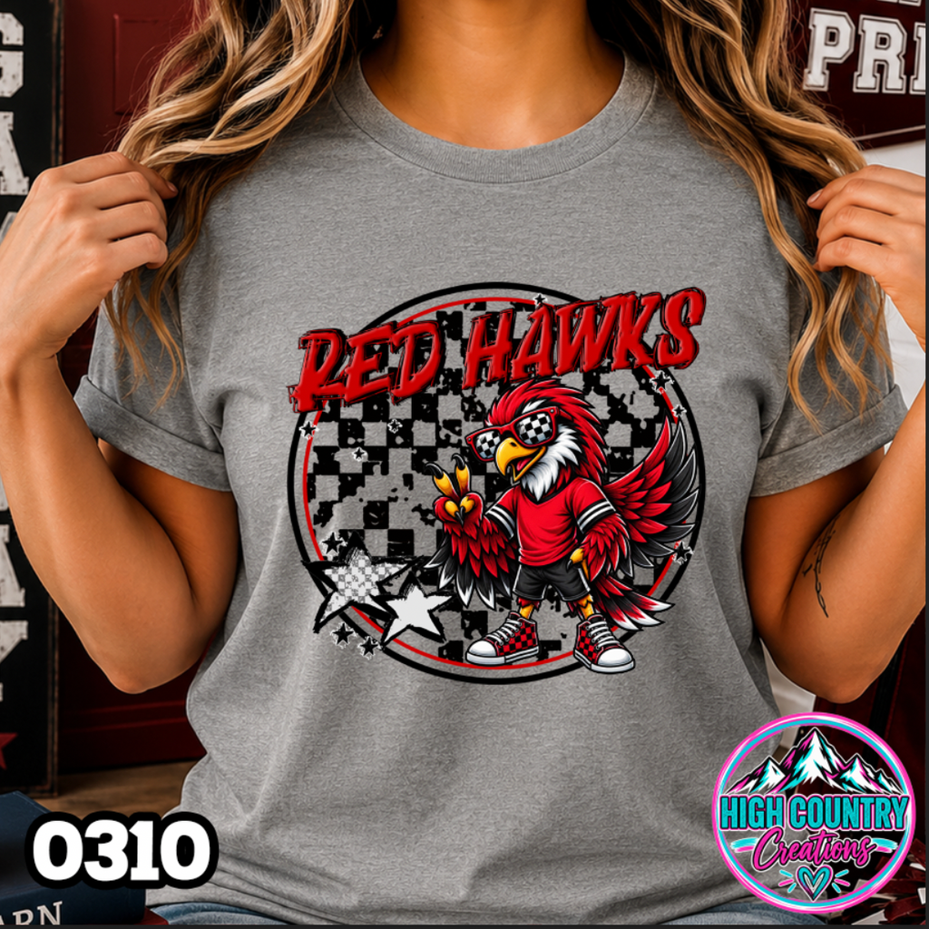 0310 Checkered Kids Mascot Tee