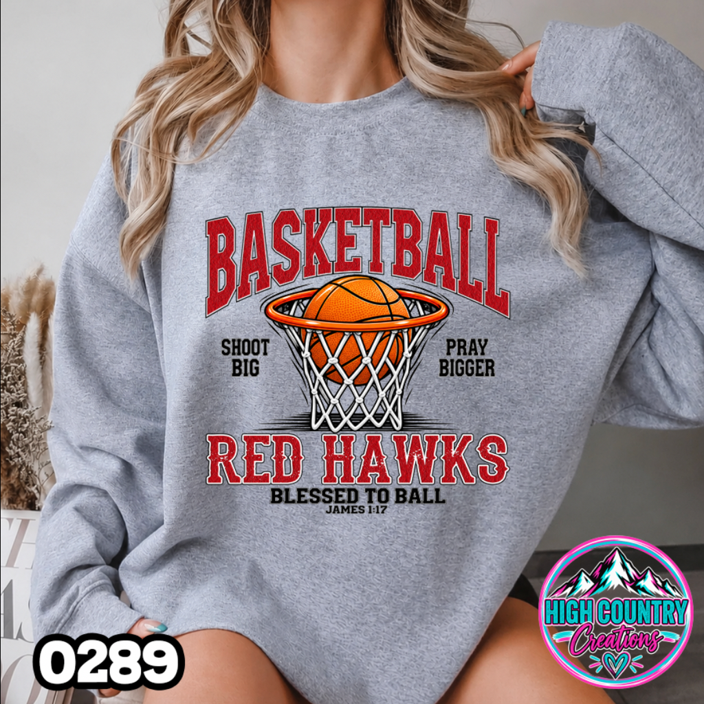 0289 BLESSED TO BALL BASKETBALL SWEATSHIRT