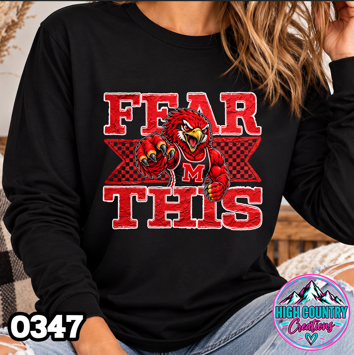 0347 FEAR THIS Wrestling Tee