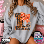 0308 FAUX RIPPED DENIM MASCOT SWEATER