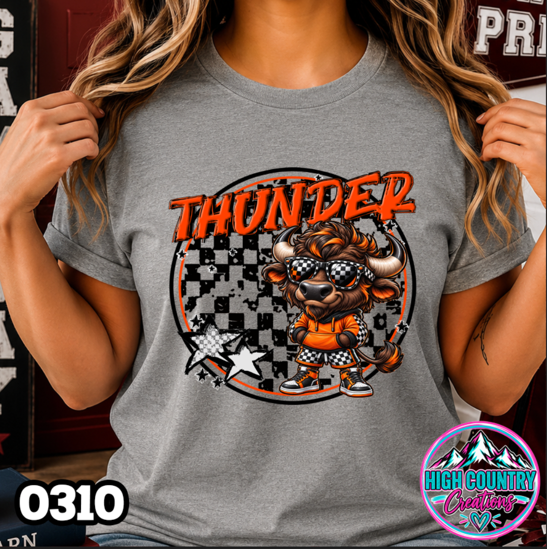 0310 Checkered Kids Mascot Tee