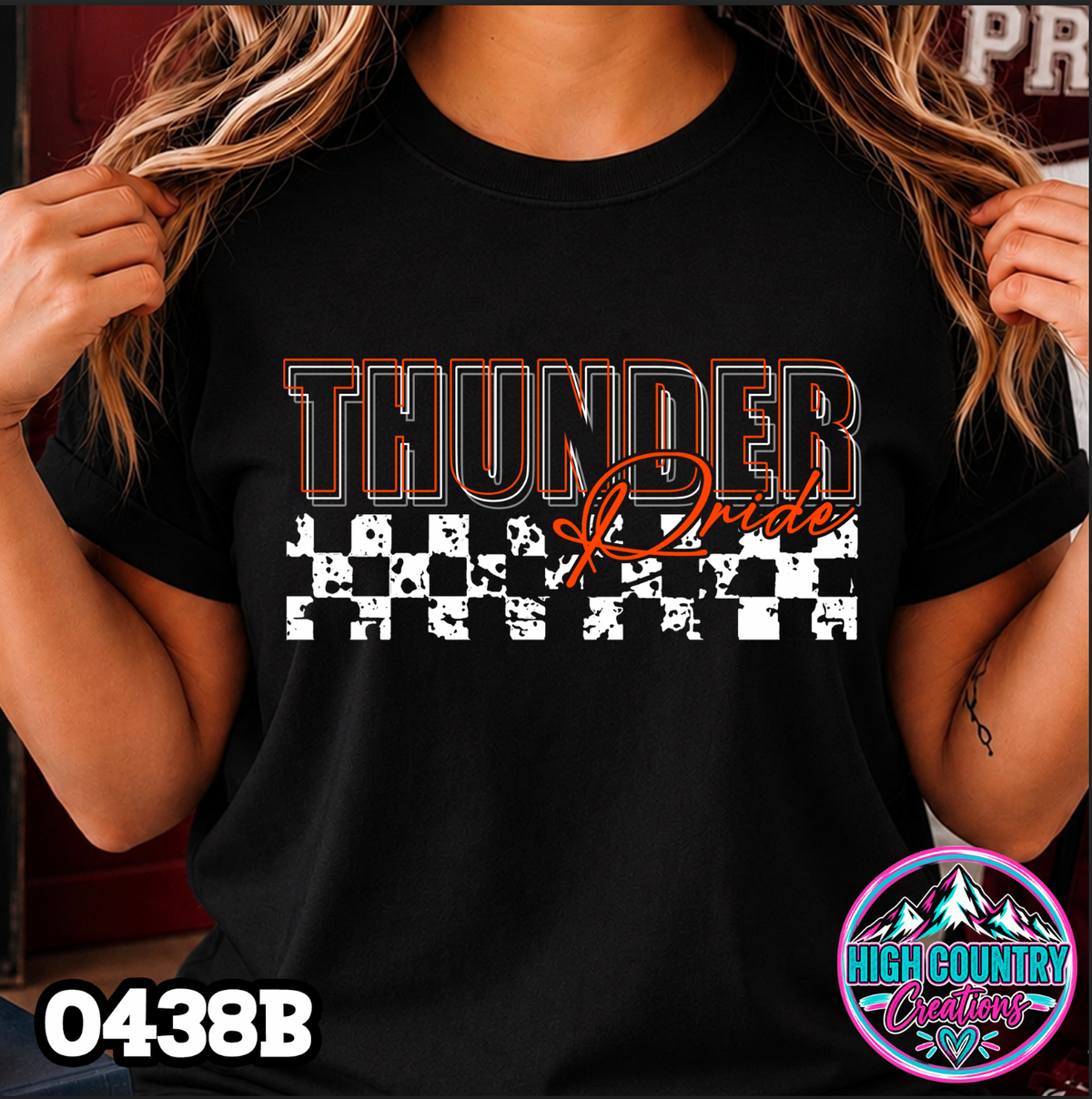0438B 3D Mascot Pride Tee CHECKER