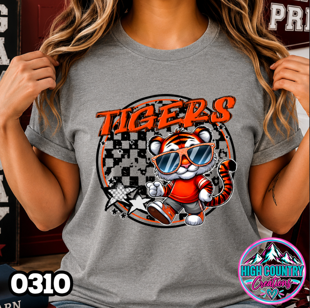 0310 Checkered Kids Mascot Tee