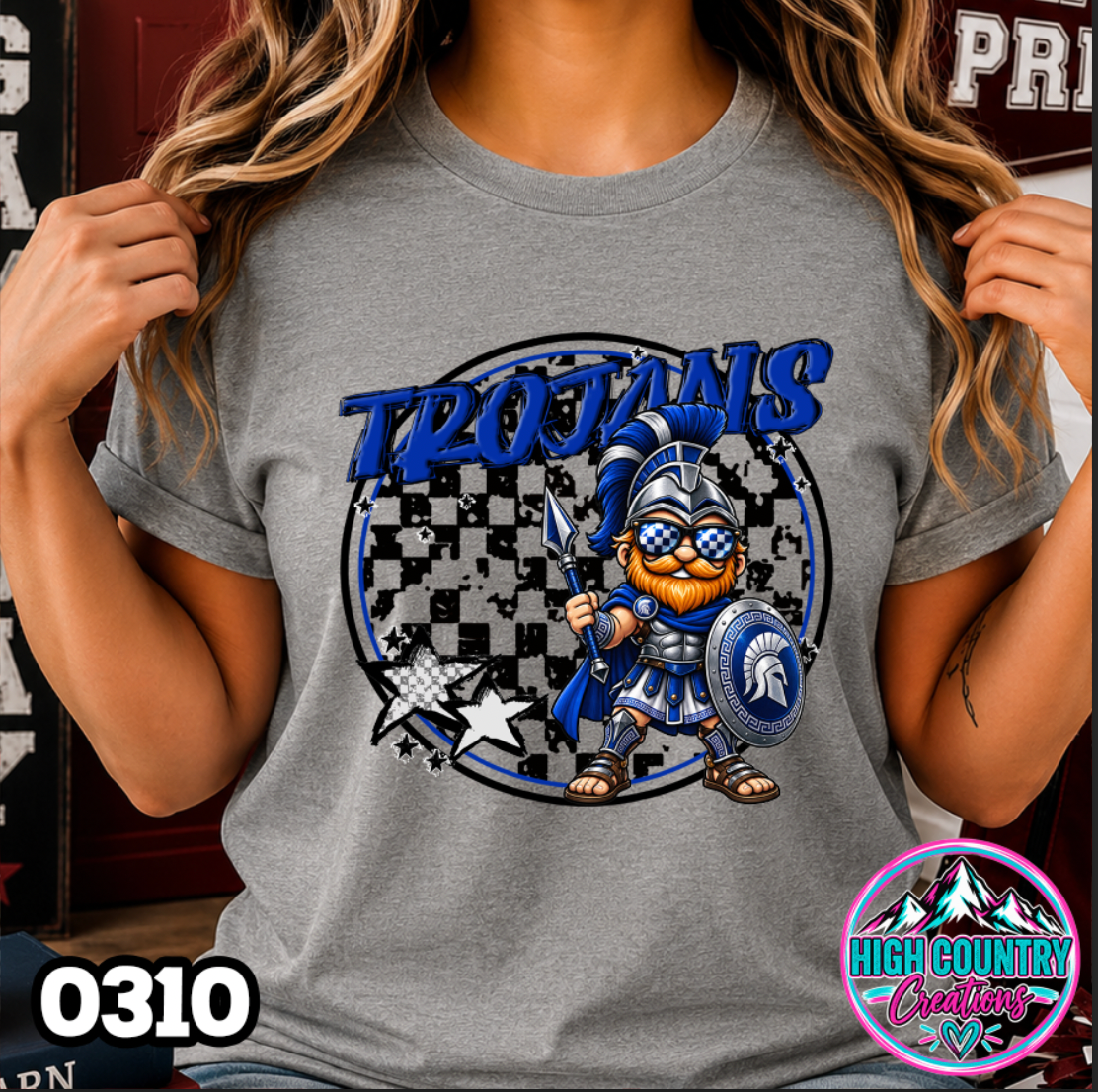 0310 Checkered Kids Mascot Tee