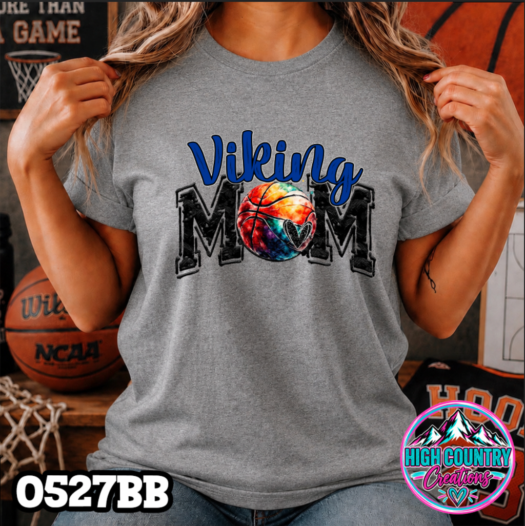 0527bb Basketball Mom School Spirit Tee