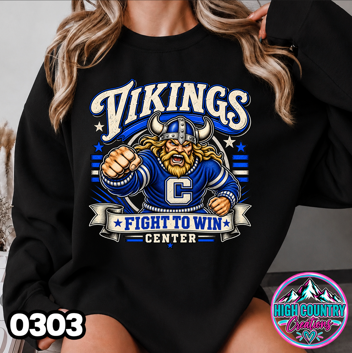 0303 FIGHT TO WIN MASCOT SWEATER
