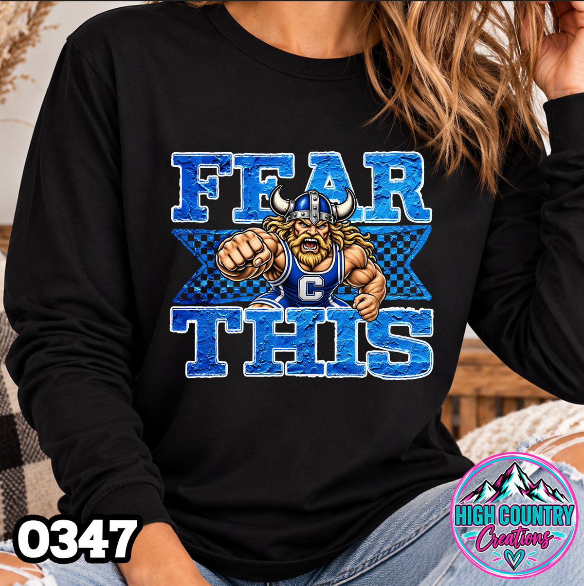 0347 FEAR THIS Wrestling Tee