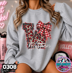 0308 FAUX RIPPED DENIM MASCOT SWEATER