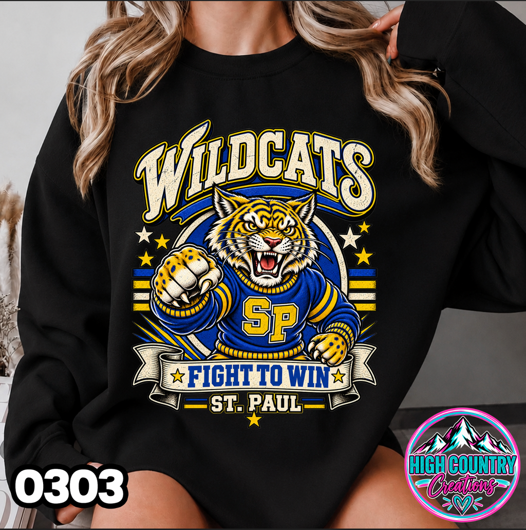 0303 FIGHT TO WIN MASCOT SWEATER