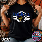 0207 Sketched Basketball School Spirit Tee