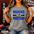 0209 Retro Varsity Wrestling Pride Tee