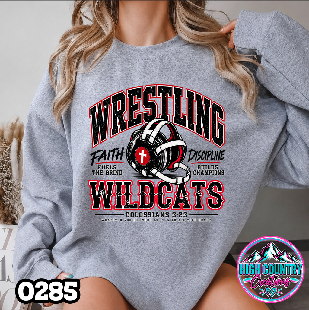 0285 Mascot Wrestling Faith Sweater